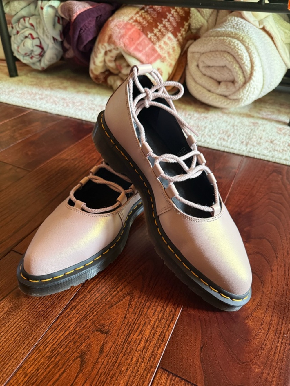 Dr. Martens Elphie II Iridescent Leather Ballet Flats